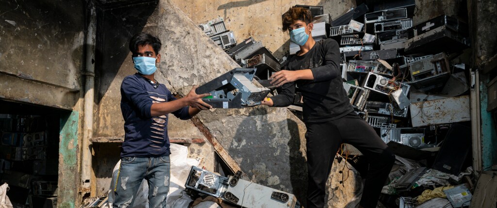 Cleaning up India’s mountains of e-waste