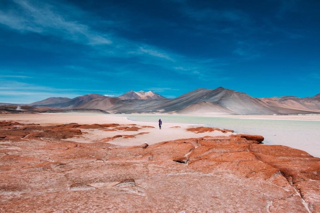 Walking Through The Atacama Desert, Chile.