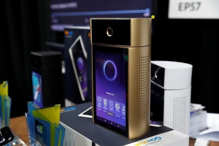 A WooHoo home assistant with artificial intelligence is displayed during CES Unveiled at the 2018 CES in Las Vegas, Nevada, U.S. January 7, 2018. REUTERS/Steve Marcus