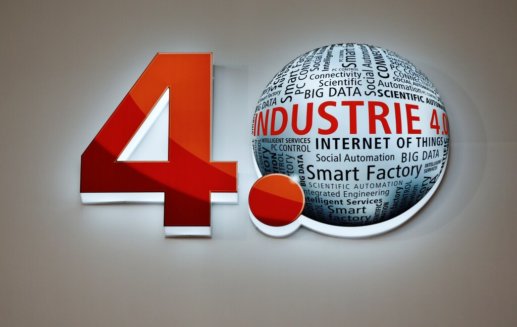 A globe symbols the fourth industrial revolution "industry 4.0" during the Hannover Fair in Hanover, Germany, April 25, 2016. REUTERS/Wolfgang Rattay - D1BETHKETMAA