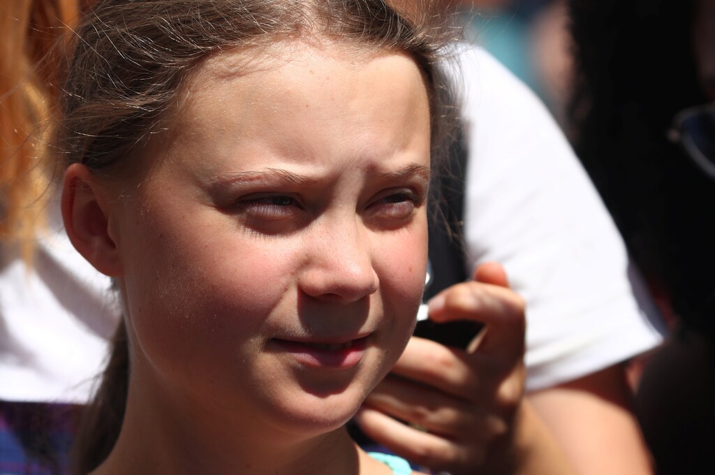 Swedish teenage climate activist Greta Thunberg takes part in a climate strike after the five-day Summer Meeting in Lausanne Europe (SMILE) of the Fridays for Future movement in Lausanne, Switzerland August 9, 2019. REUTERS/Denis Balibouse - RC1293A8BA10