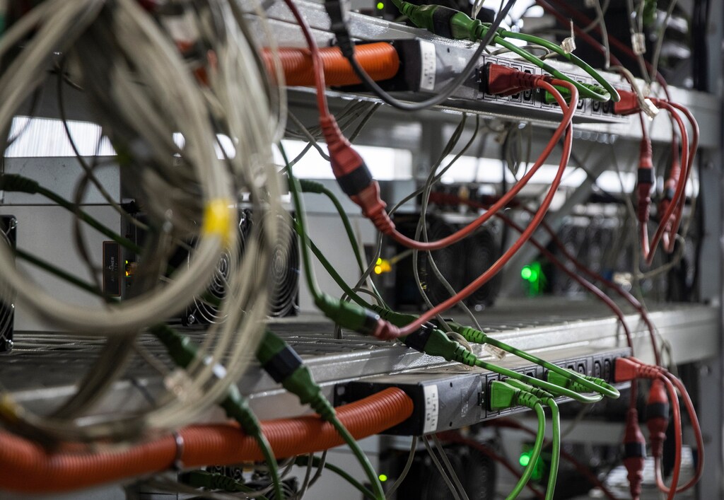 Close-up of data centre equipment using circular water solutions for sustainable operations.