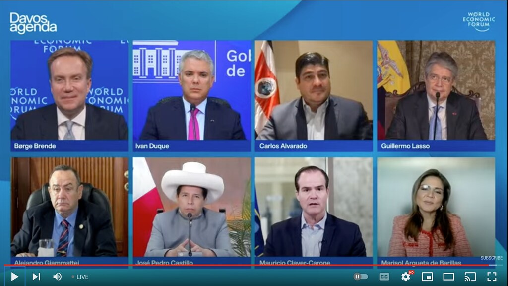 Latin American political leaders gathered at Davos Agenda to discuss their objectives for a post-pandemic recovery.