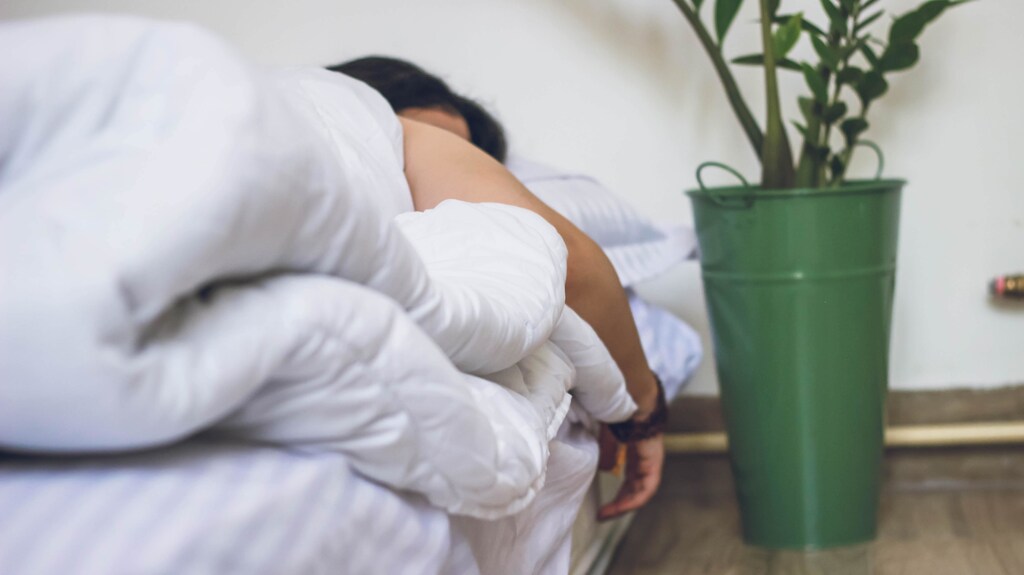 A person sleeping