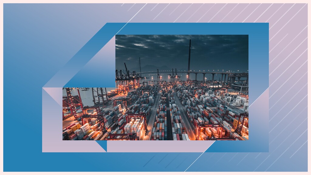 A port in Hong Kong as the global economy remains under pressure.