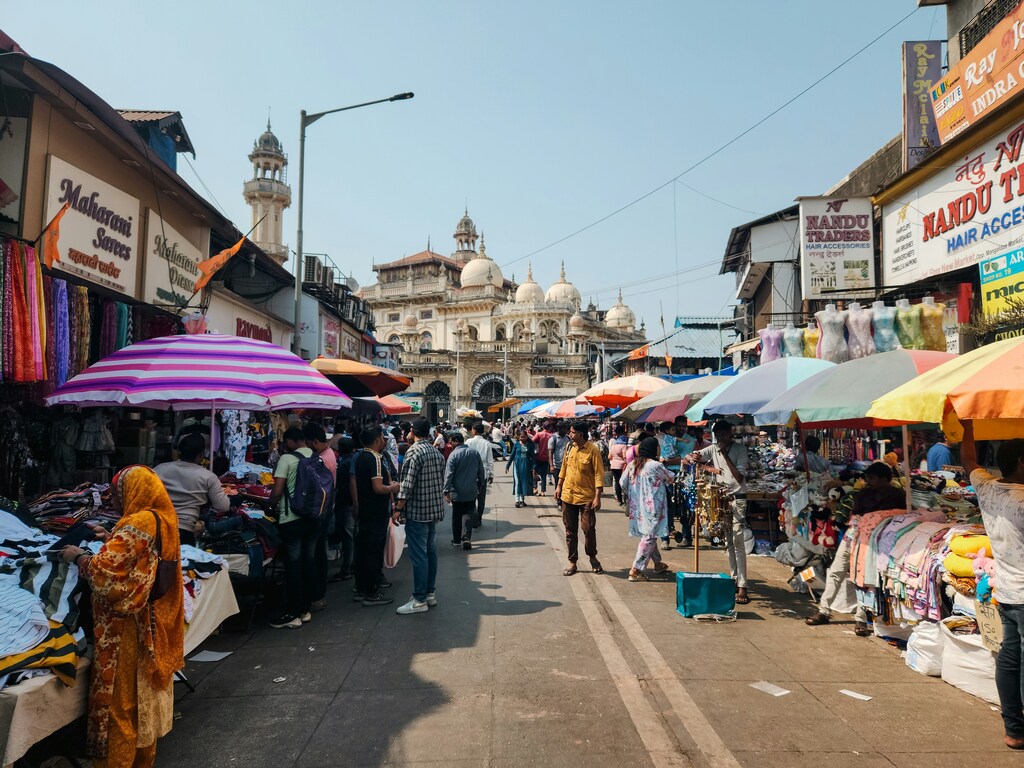 Shoppers in Mumbai, India.