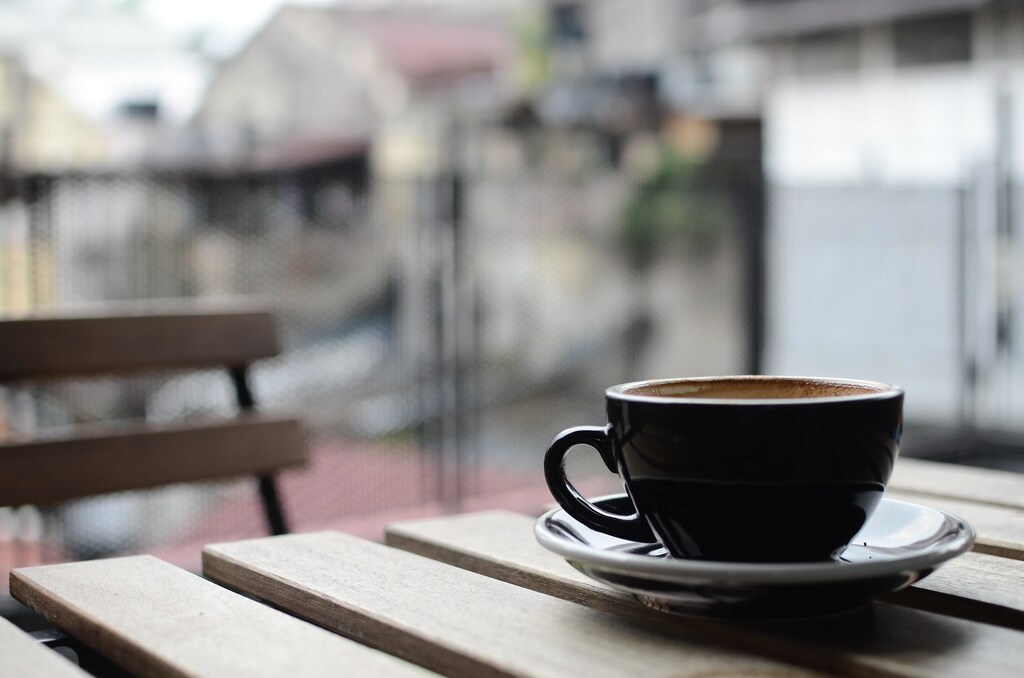 this is coffee in a cup. Coffee production is responsible for vast deforestation, so scientists are making a lab-grown alternative