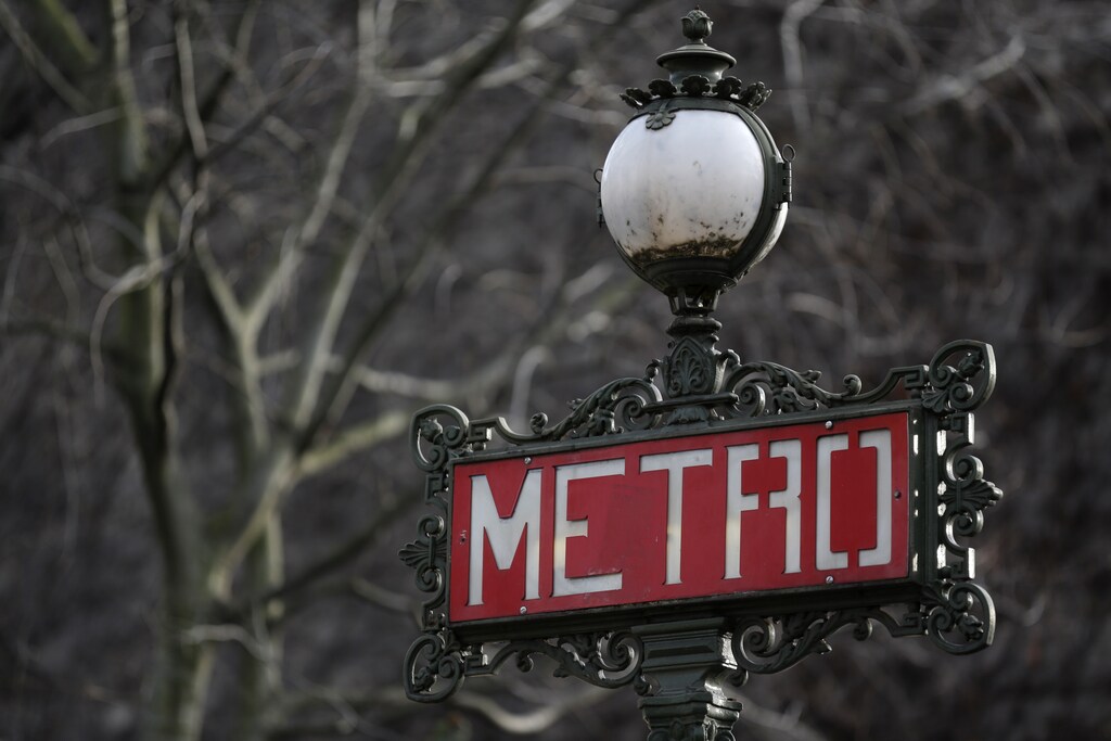 A Metro station sign is seen in central Paris, France, January 26, 2016. REUTERS/Christian Hartmann