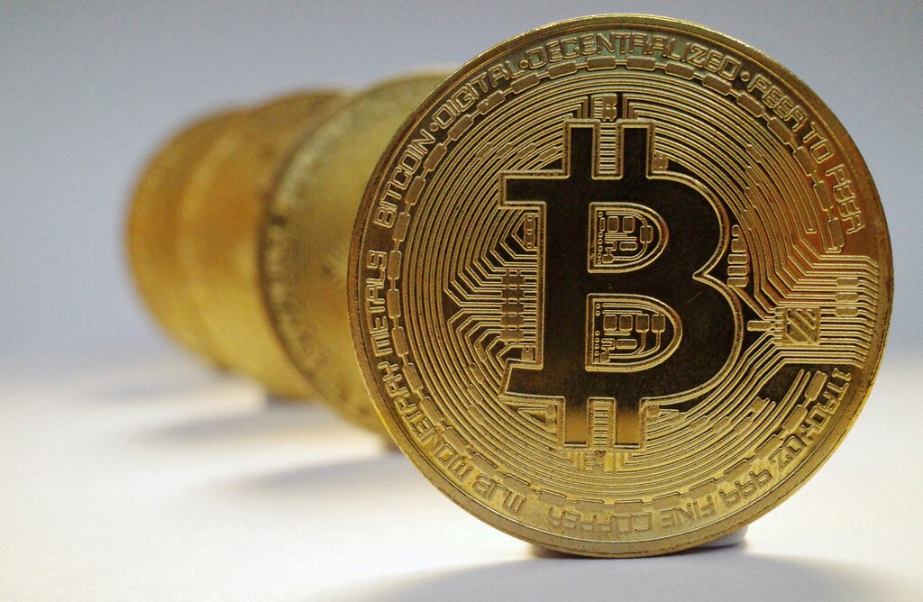 FILE PHOTO: A representation of the virtual cryptocurrency Bitcoin is seen in this picture illustration taken October 19, 2021.