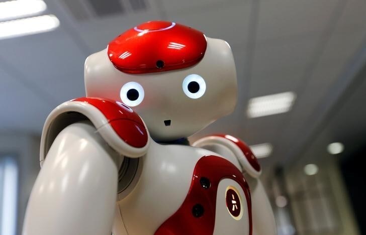 The Robot Assistant NAO, from SoftBank Robotics, is pictured in Paris, France, March 9, 2018. Picture taken March 9, 2018. REUTERS/Regis Duvignau