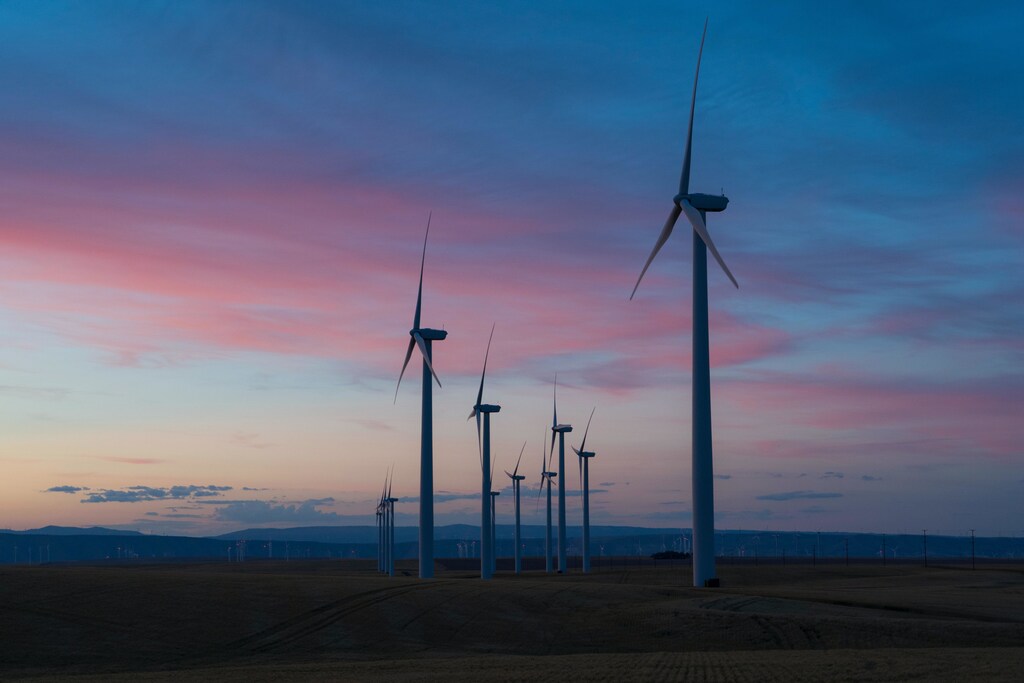 Wind turbines at sea