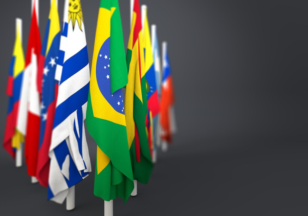 Flag hanging to one side fo the image: With major powers and the UN unable to prevent or end many wars, maybe this is the moment for middle powers.
