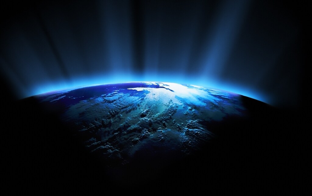 The end of Earth emitting blue light, a view from space: The Frontiers Planet Prize rewards transformative scientific research to address environmental challenges.