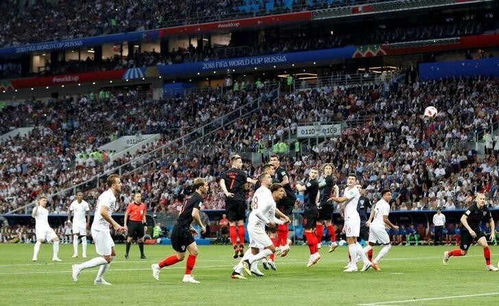 Soccer Football - World Cup - Semi Final - Croatia v England - Luzhniki Stadium, Moscow, Russia - July 11, 2018 England's Kieran Trippier scores their first goal from a free kick REUTERS/Darren Staples TPX IMAGES OF THE DAY