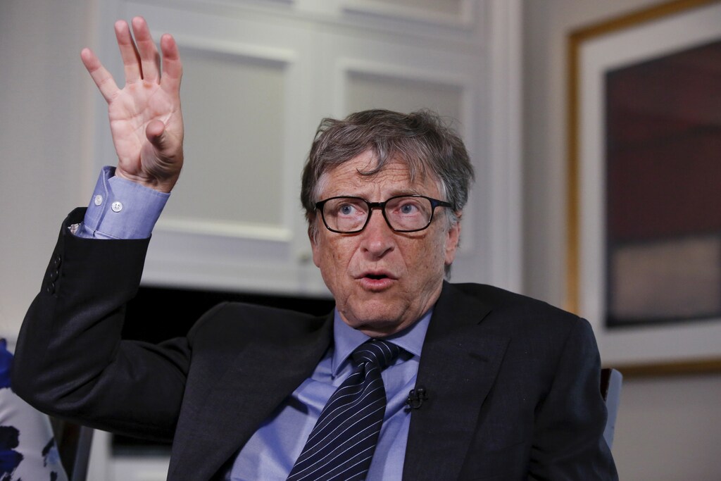 Microsoft Corp co-founder Bill Gates speaks during an interview in New York February 22, 2016. The Bill and Melinda Gates Foundation has turned its attention to the Zika virus outbreak, and its founders said the response to the crisis, which may be linked to devastating birth defects in South America, has been better than for the 2014 Ebola outbreak in Africa.