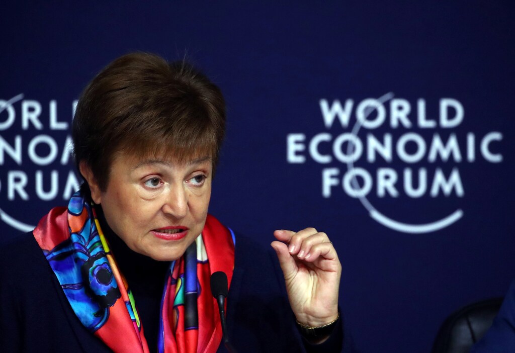 IMFÂ Managing Director Kristalina GeorgievaÂ speaks at a news conference ahead of the World Economic Forum (WEF) in Davos, Switzerland January 20, 2020. REUTERS/Denis Balibouse - RC2PJE9CFEVD