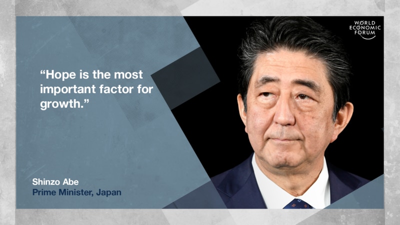 Defeatism about Japan is now defeated': Read Abe's Davos speech in