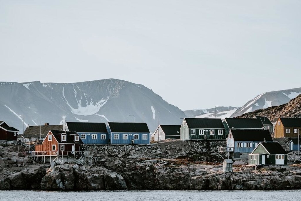 The remote Arctic settlement of Ittoqqortoormiit, Greenland.