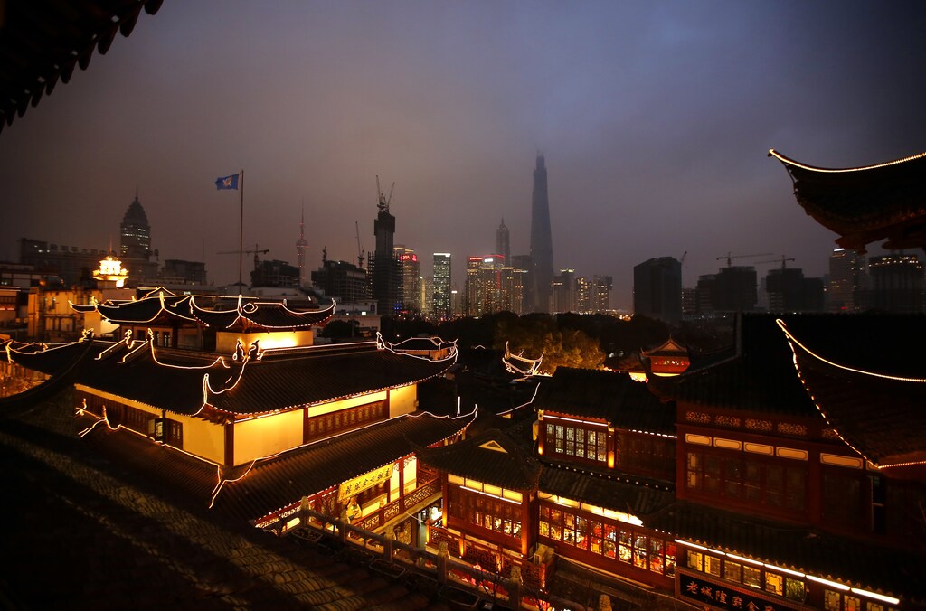 Chinese New Year decoration is seen at Yuyuan Garden in downtown Shanghai January 28, 2014.
