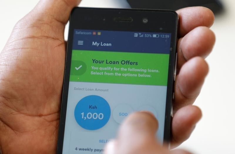 Branch app, an online financial micro lending platform is seen on a mobile phone in this photo illustration taken May 23, 2018.