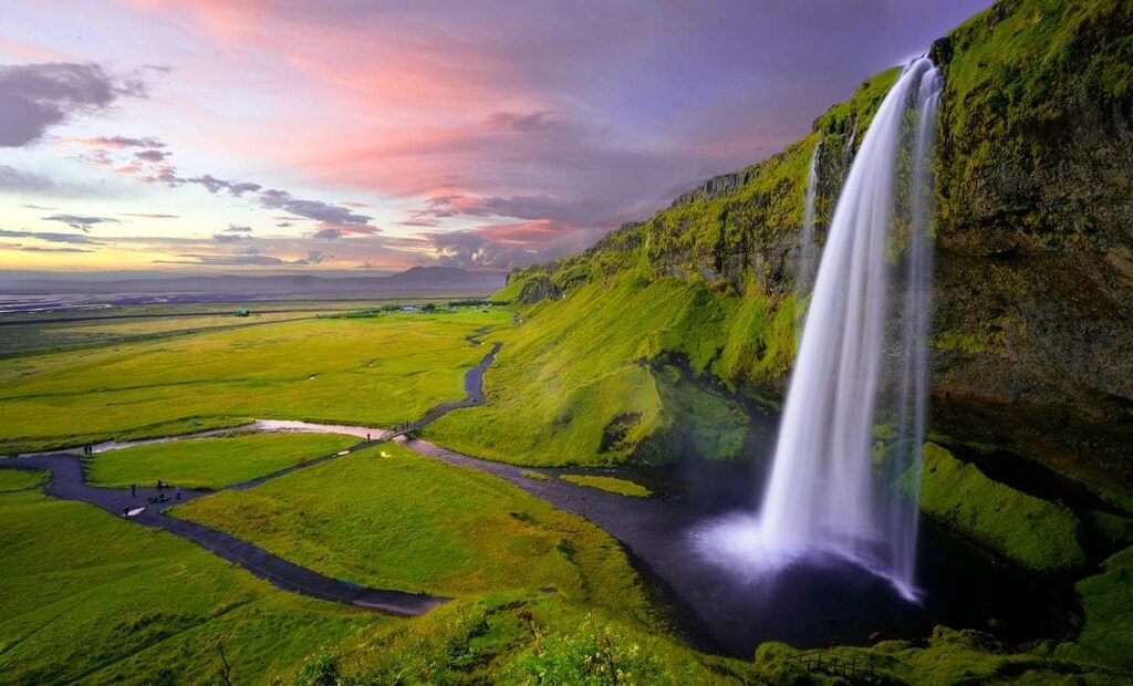 And idyllic waterfall, one that can be animated with a new deep learning tool.