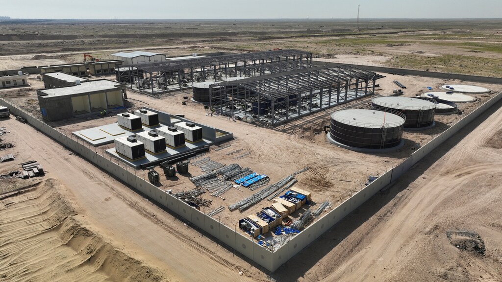 A water desalination station in Basra, Iraq.