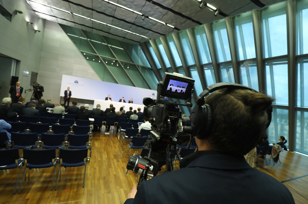 President of the European Central Bank (ECB) Mario Draghi addresses a news conference after the bank's governing council meeting at the ECB headquarters in Frankfurt, Germany, March 9, 2017. REUTERS/Kai Pfaffenbach - RTS124U0