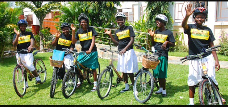 Bike donations to far flung schools in Ghana help students stay in school.