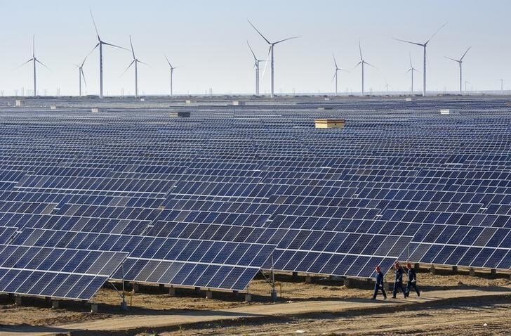 China now accounts for 45% of the total global investment in renewable energy.