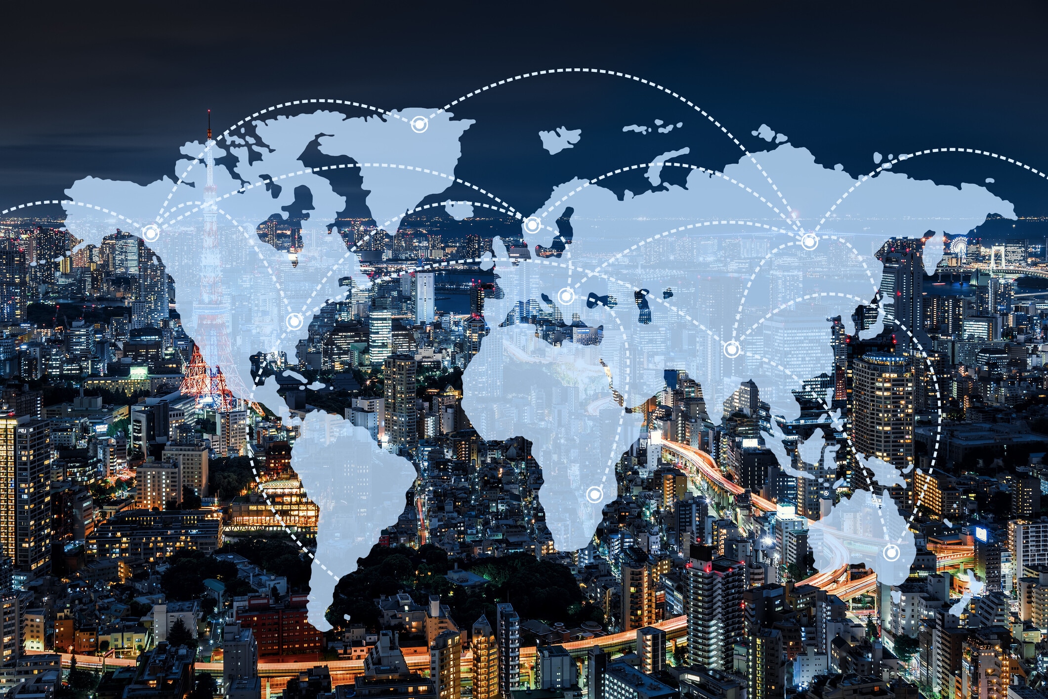 graphic of a World Map, Globe - Navigational Equipment, Computer Network, Technology, Digital Display