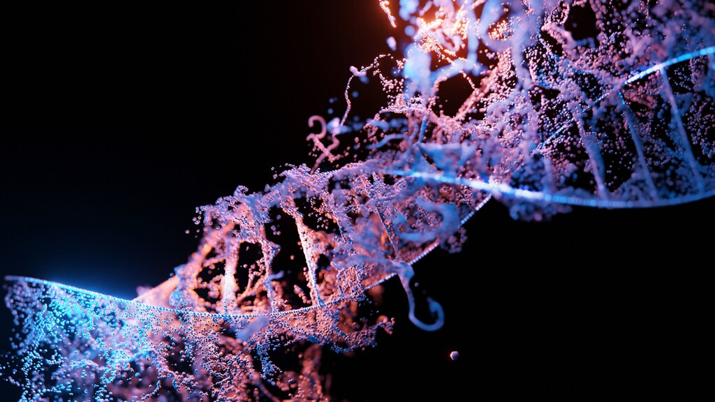 A visual representation of DNA human genome