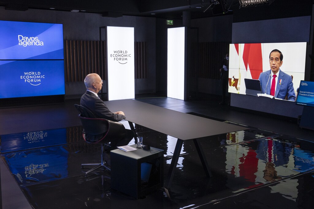 Joko Widodo, President of Indonesia, spoke with Professor Klaus Schwab at The Davos Agenda.