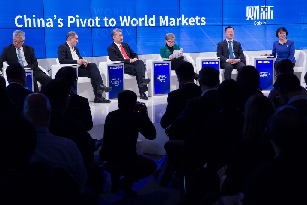 speaking at the Annual Meeting 2017 of the World Economic Forum in Davos, January 17, 2017Copyright by World Economic Forum / Greg Beadle