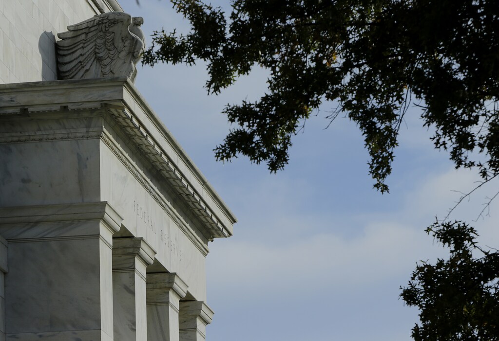 The United States Federal Reserve Board building is shown in Washington October 28, 2014. The U.S. Federal Reserve this week will likely reinforce its stated willingness to wait a long while before hiking interest rates after a volatile month in financial markets that saw some measure of inflation expectations drop worryingly low. REUTERS/Gary Cameron (UNITED STATES - Tags: BUSINESS POLITICS) - RTR4BX5S