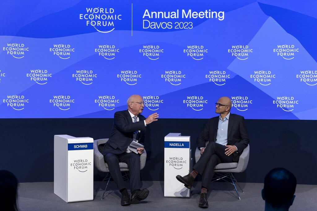 Microsoft CEO Satya Nadella spoke with World Economic Forum Founder and Executive Chairman Klaus Schwab.