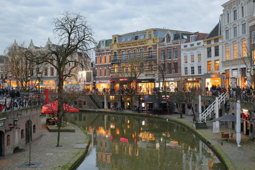 a canal in the dutch city of Utrecht