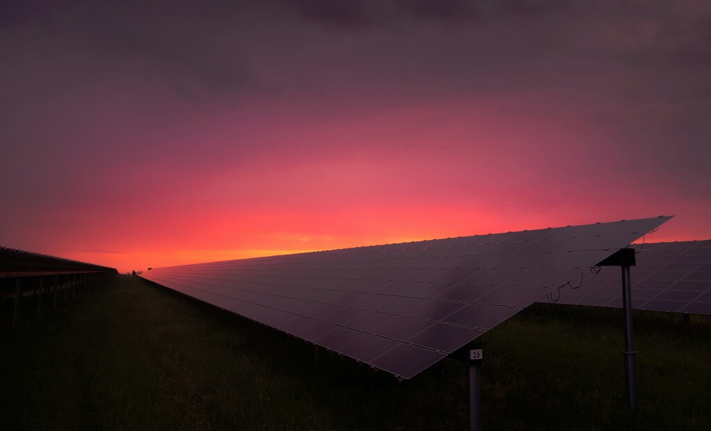 View of solar panel .