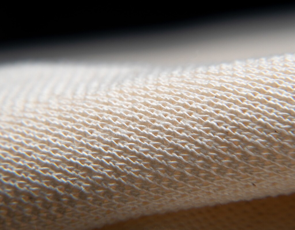 A photo of NFW's woven, sustainable fibres/fabrics.