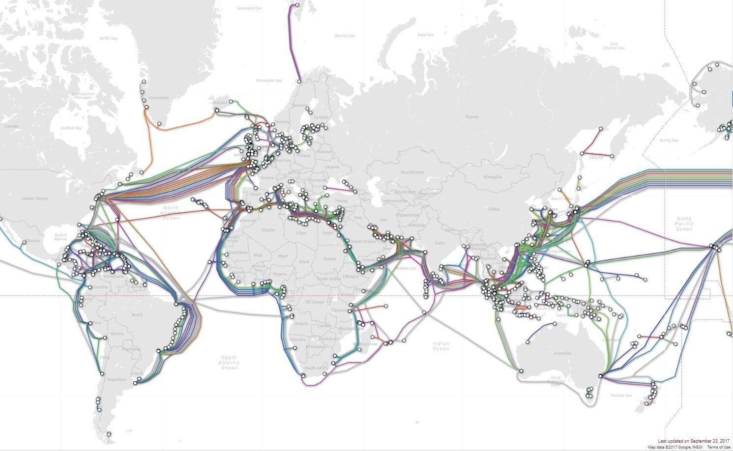 This Map Shows How Undersea Cables Move Internet Traffic Around The CIULR This Map Shows How Undersea Cables Move Internet Traffic Around The CIULR