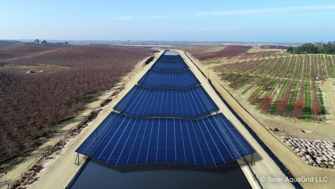 View of solar canals.