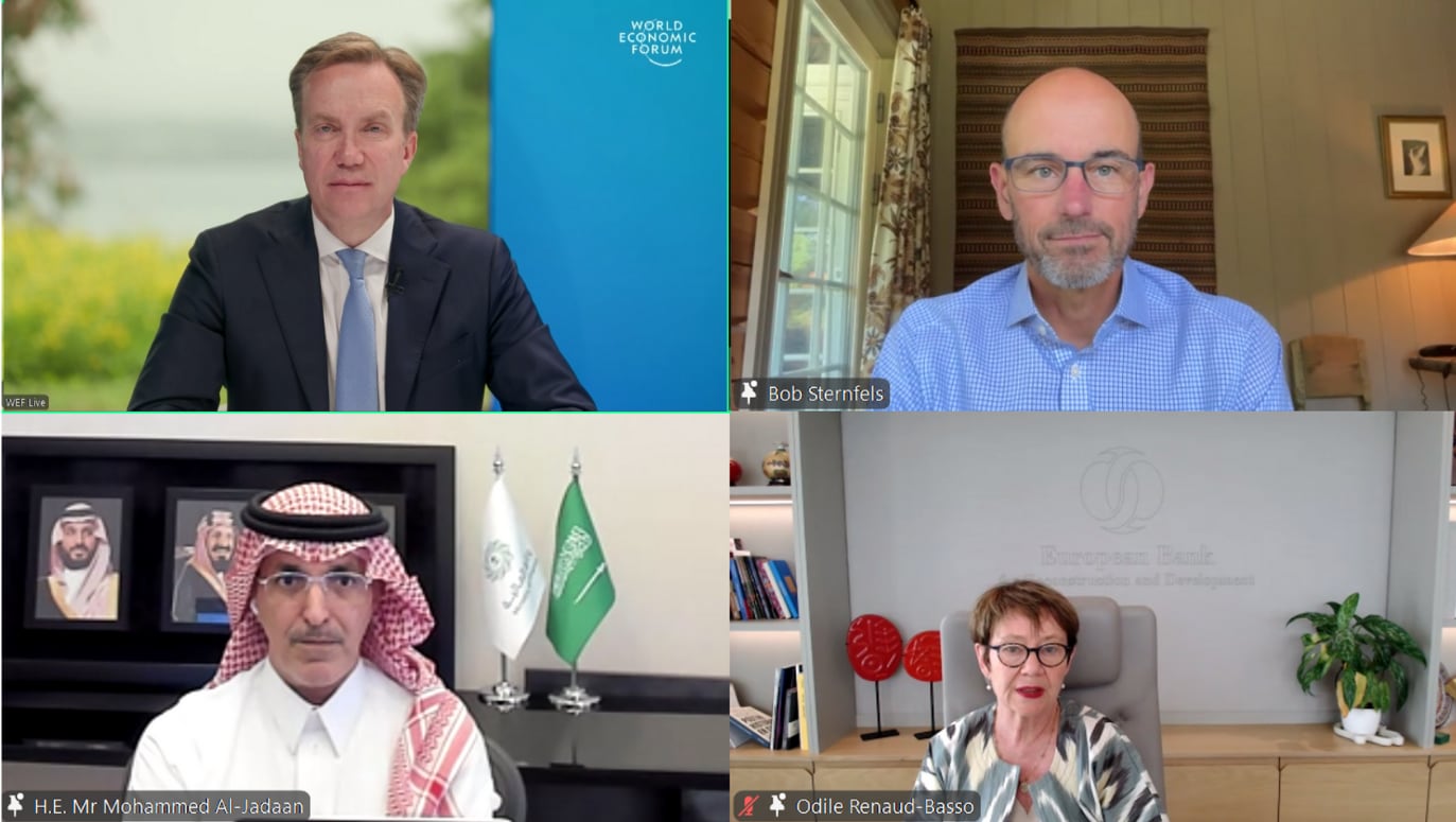 The four co-chairs of the World Economic Forum’s Resilience Consortium’s inaugural Resilience Leaders’ Roundtable.