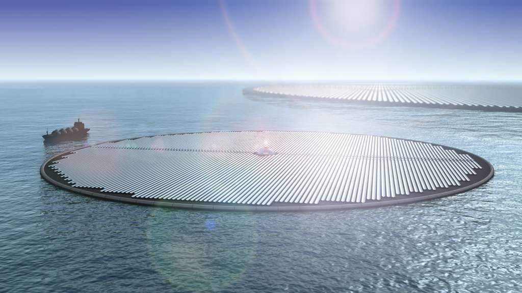 Chaque cluster de 70 îles permettrait de produire 1,75 tonne de méthanol par heure.