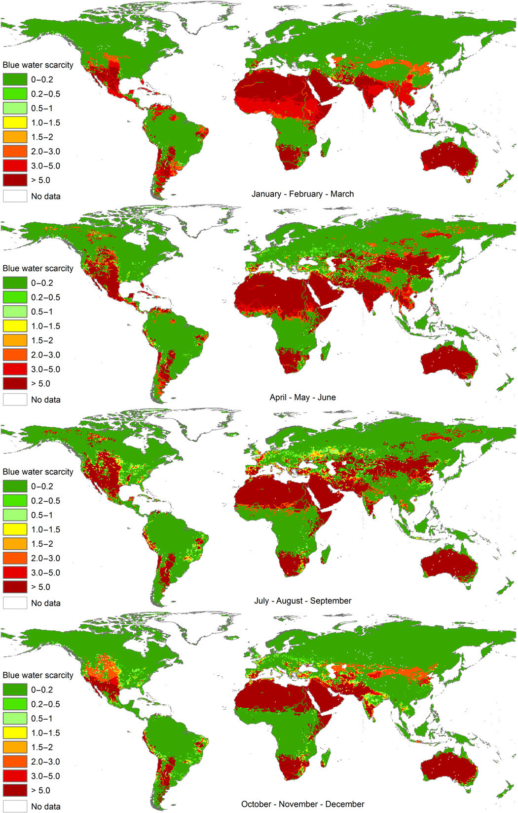 Water Shortage Chart