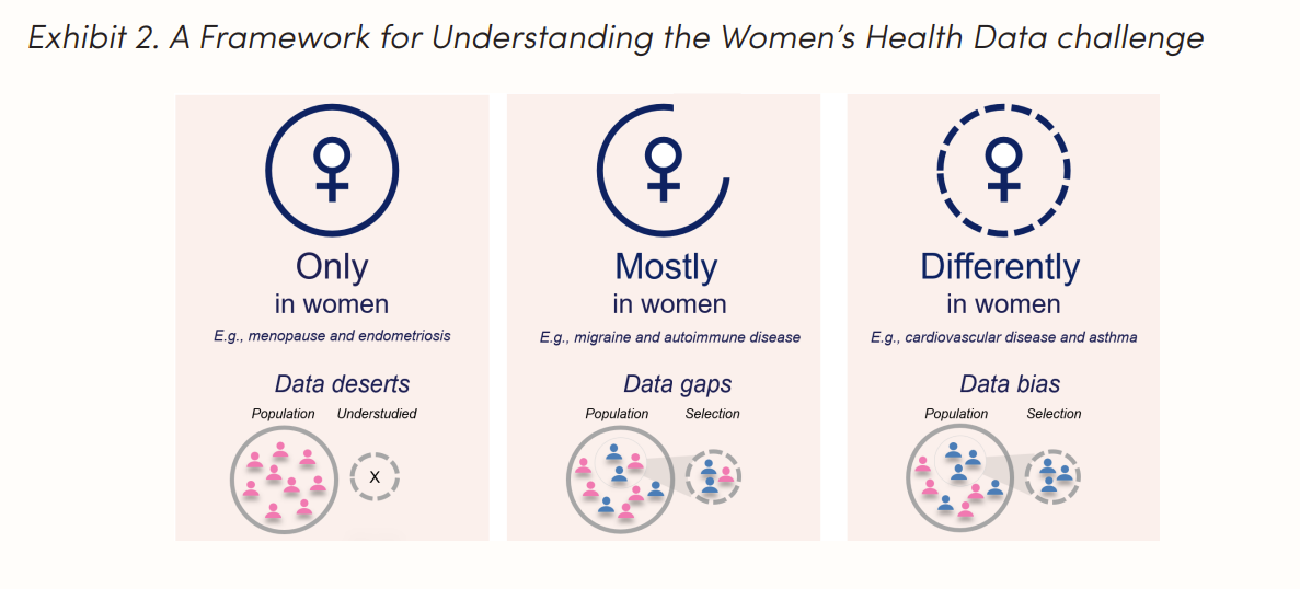 A framework for understanding the women's health data challenge