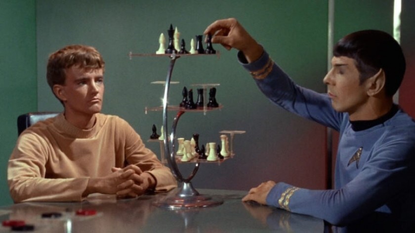 Les échecs cubiques représentés dans Star Trek