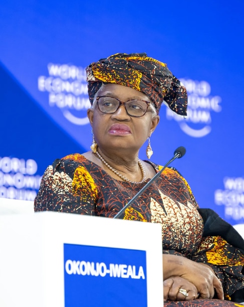 Global Economic Outlook session with Albert Bourla, Chairman and CEO, Pfizer, USA; Andrew R. Sorkin, Editor-at-Large; Columnist, New York Times, USA; Christine Lagarde, President of the European Central Bank, Frankfurt; Kristalina Georgieva, Managing Director, International Monetary Fund (IMF); Mohammed Al-Jadaan, Minister of Finance of Saudi Arabia; Ngozi Okonjo-Iweala, Director-General, World Trade Organization (WTO), Geneva