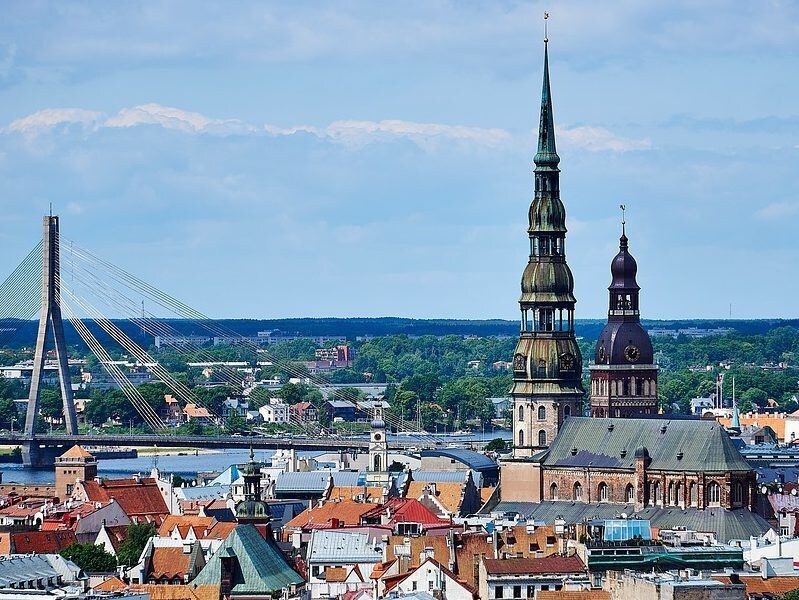 Riga, capitale du pays.