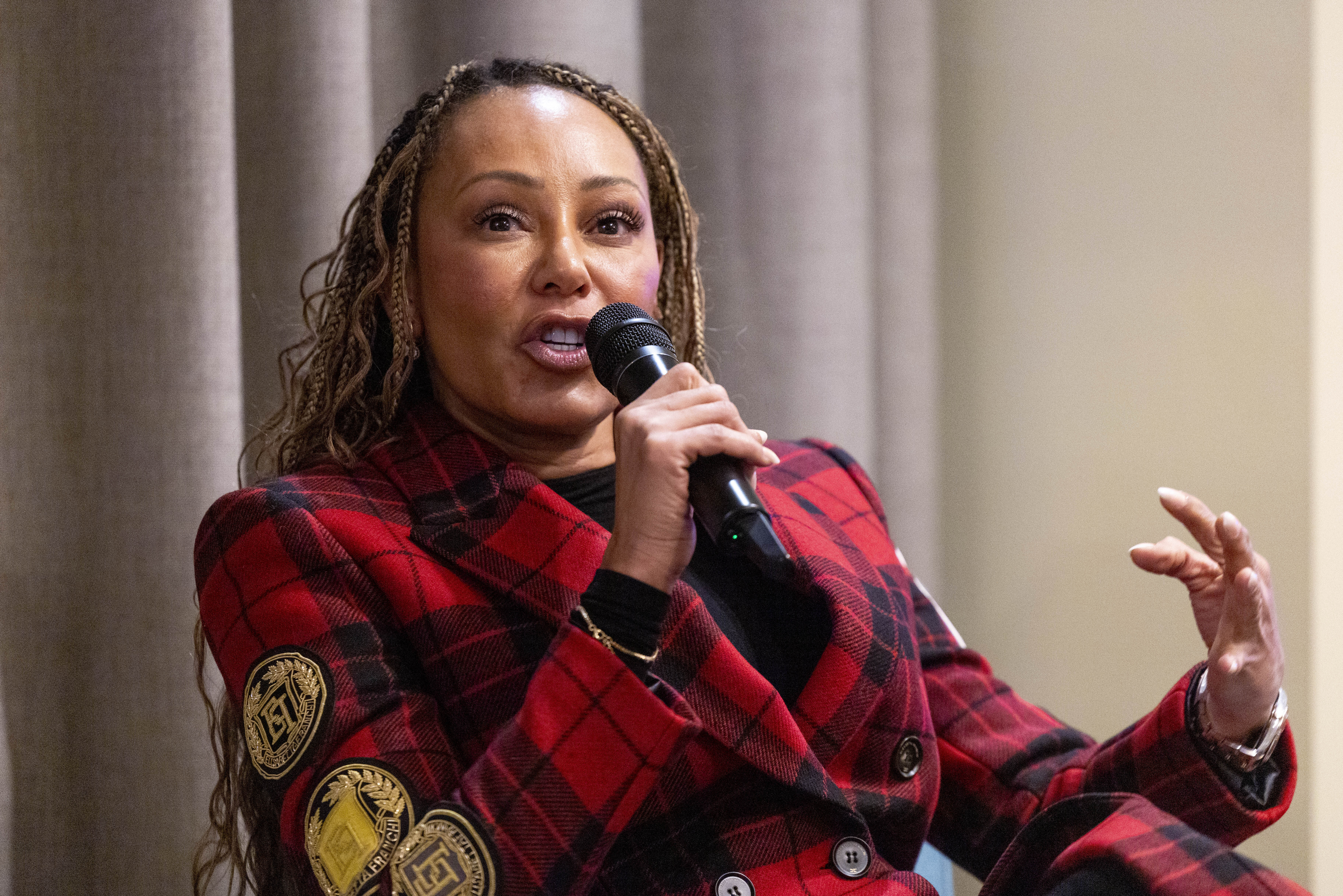 Melanie Brown (Mel B), singer, actress and advocate against domestic violence