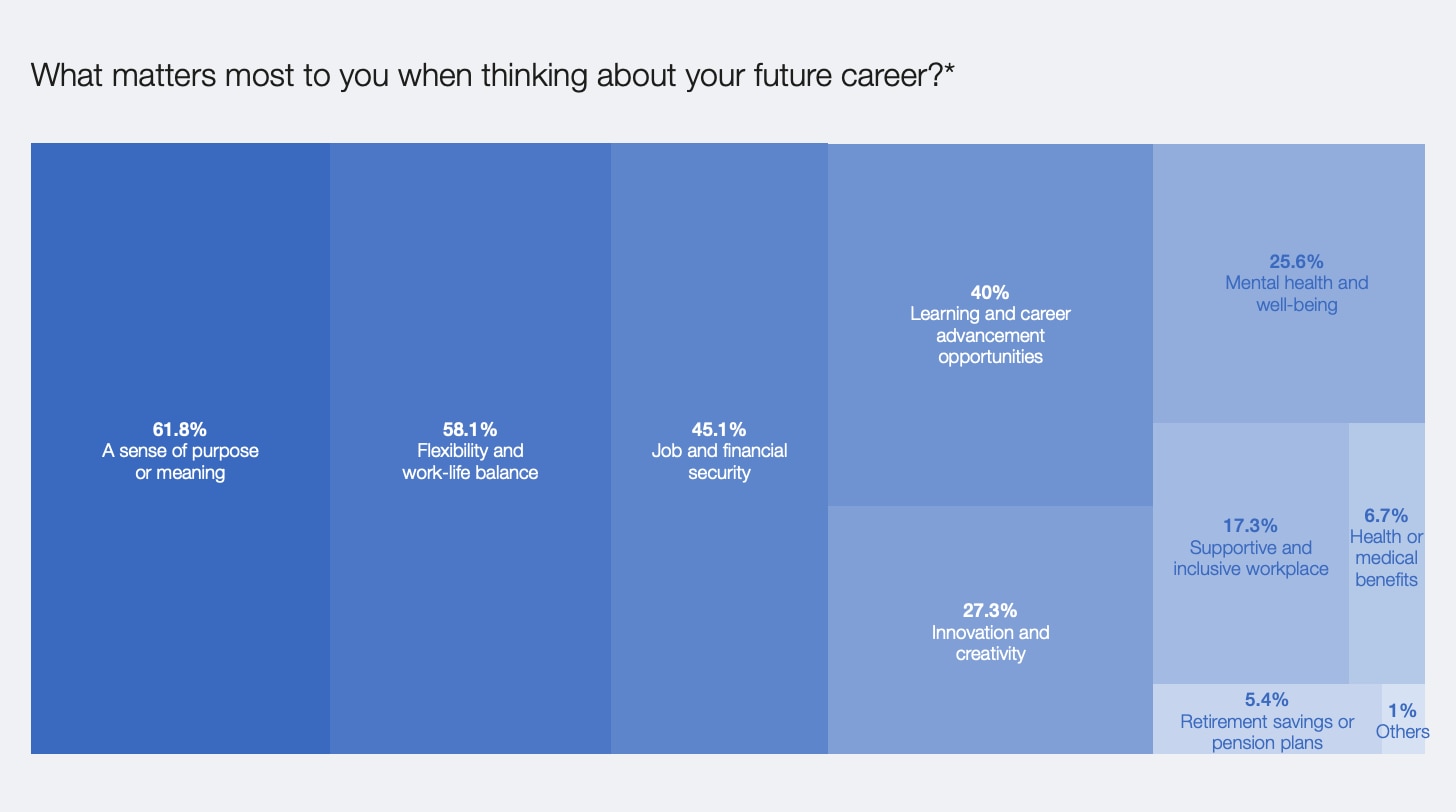 Career and workplace priorities