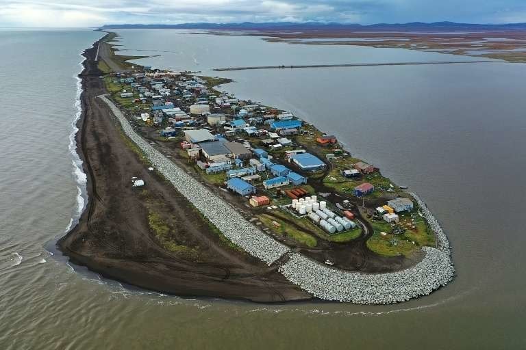 Le village de Kivalina, en Alaska, dans le cercle arctique, le 10 septembre 2019.